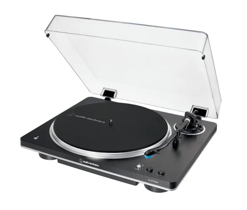 Gramofon Audio-Technica AT-LP70XBT Automatyczny Napęd paskowy Przedwzmacniacz Bluetooth Czarny