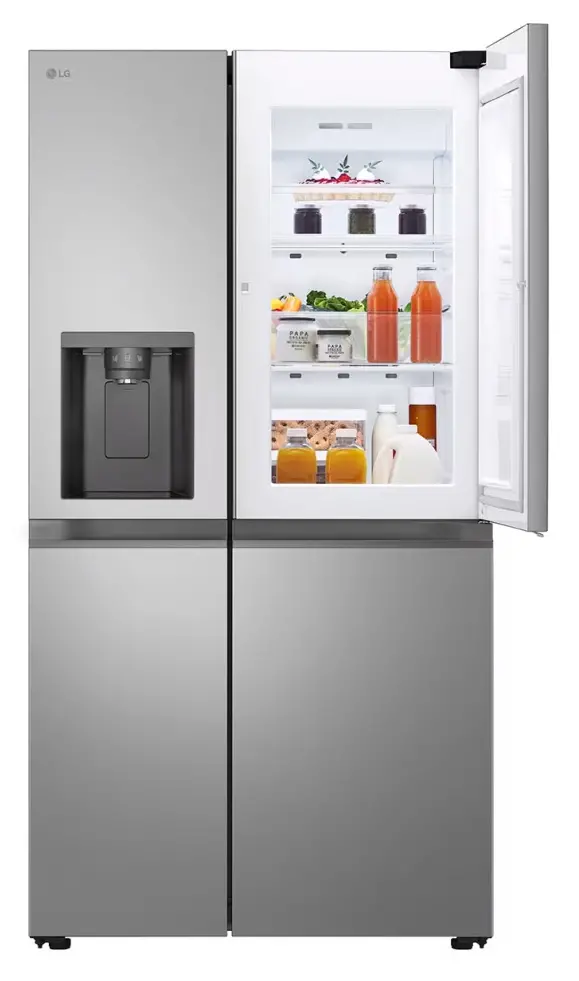 Lodówka LG SBS GSJC40PYPE Pełny No Frost 179cm Dystrybutor wody Srebrny