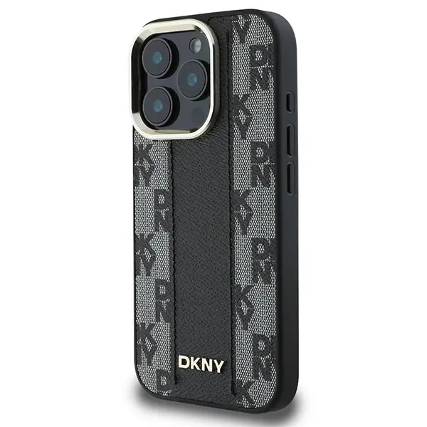 Etui DKNY Checkered Pattern MagSafe do iPhone 16 Pro Max Czarny