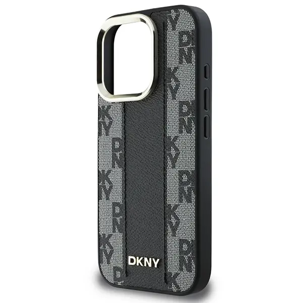 Etui DKNY Checkered Pattern MagSafe do iPhone 16 Pro Max Czarny