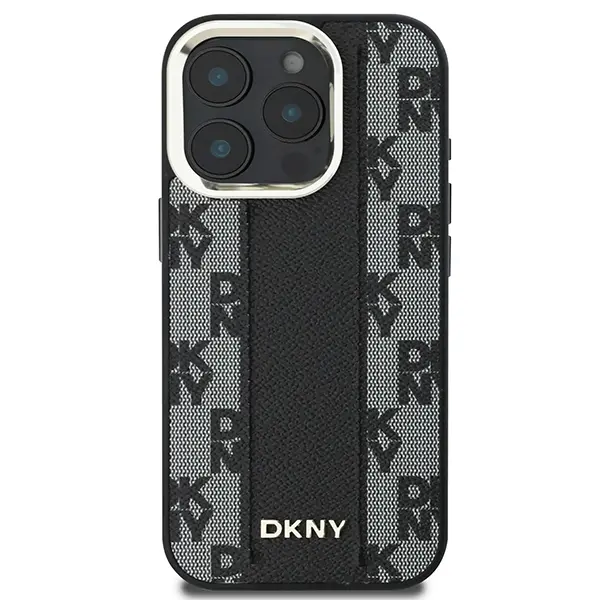 Etui DKNY Checkered Pattern MagSafe do iPhone 16 Pro Max Czarny