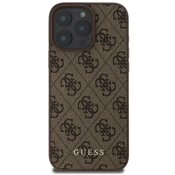 Etui Guess 4G Classic do iPhone 16 Pro Max Brązowy