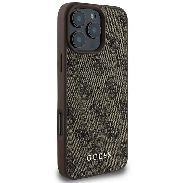 Etui Guess 4G Classic do iPhone 16 Pro Max Brązowy