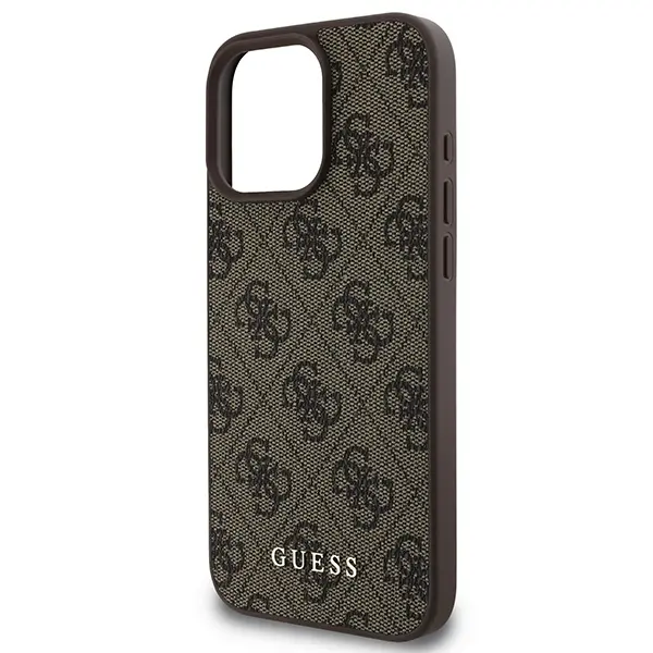 Etui Guess 4G Classic do iPhone 16 Pro Max Brązowy