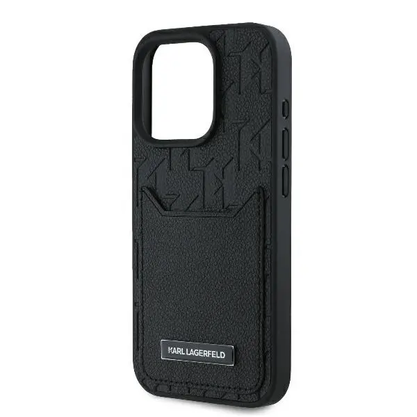 Etui Karl Lagerfeld Cardslots Monogram do iPhone 16 Pro Max Czarny