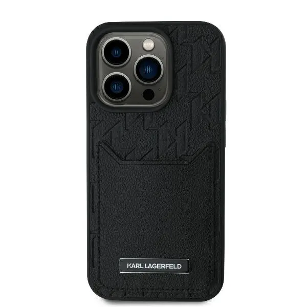 Etui Karl Lagerfeld Cardslots Monogram do iPhone 16 Pro Max Czarny