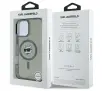 Etui Karl Lagerfeld IML Metal Choupette Head MagSafe do iPhone 16 Pro Max Czarny