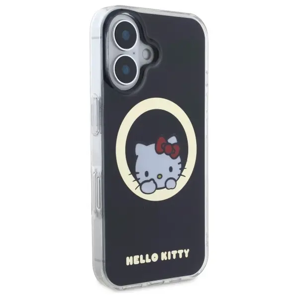 Etui Hello Kitty IML Sweet Kitty MagSafe do iPhone 16 Czarny