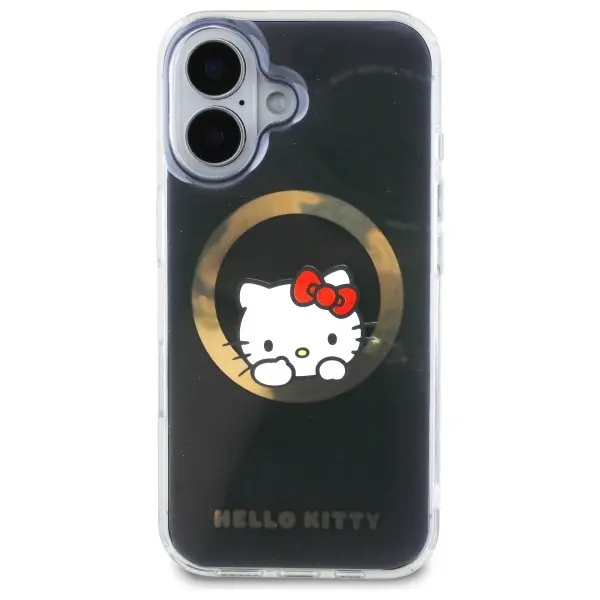Etui Hello Kitty IML Sweet Kitty MagSafe do iPhone 16 Czarny