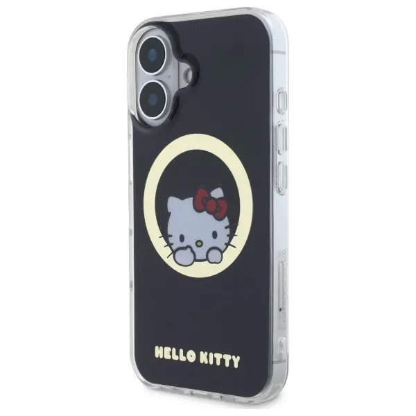 Etui Hello Kitty IML Sweet Kitty MagSafe do iPhone 16 Czarny