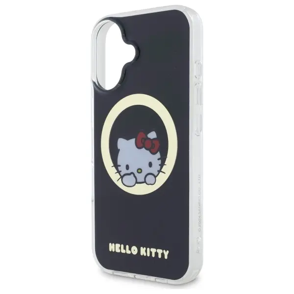 Etui Hello Kitty IML Sweet Kitty MagSafe do iPhone 16 Czarny