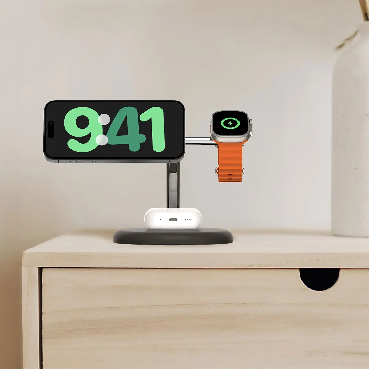 Ładowarka indukcyjna Belkin BOOST CHARGE PRO MagSafe 3w1 iPhone Apple Watch i Airpods Czarny