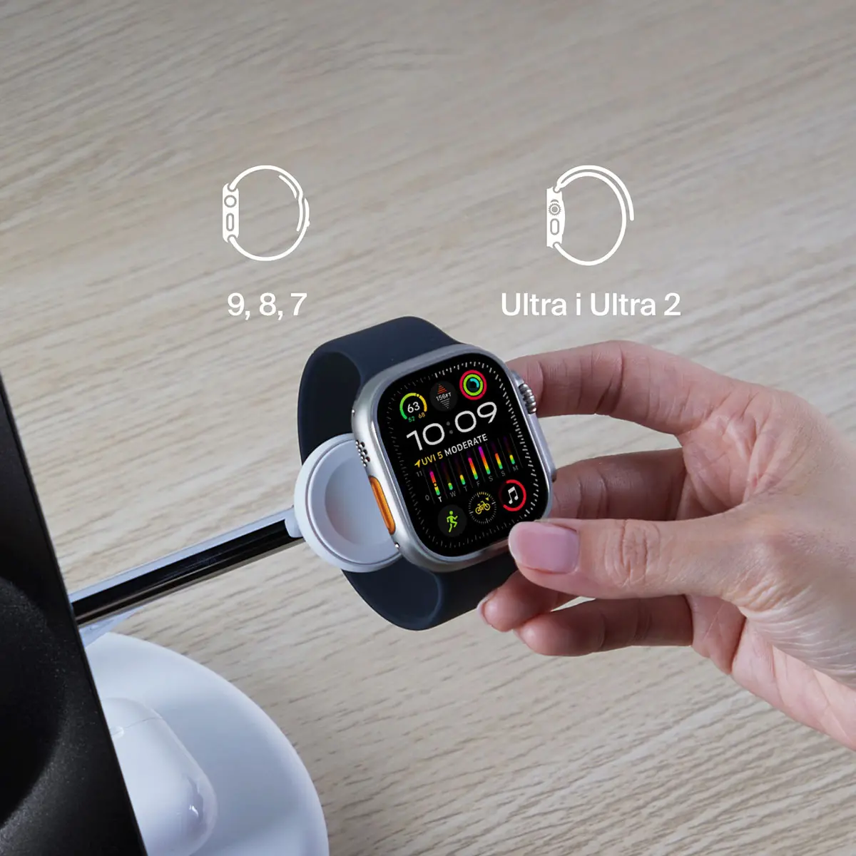 Ładowarka indukcyjna Belkin BOOST CHARGE PRO MagSafe 3w1 iPhone Apple Watch AirPods Biały