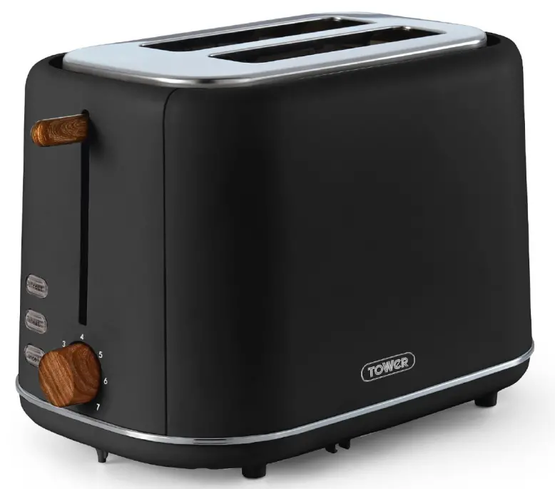 Toster Tower Scandi T20027BLK Rozmrażanie 800W