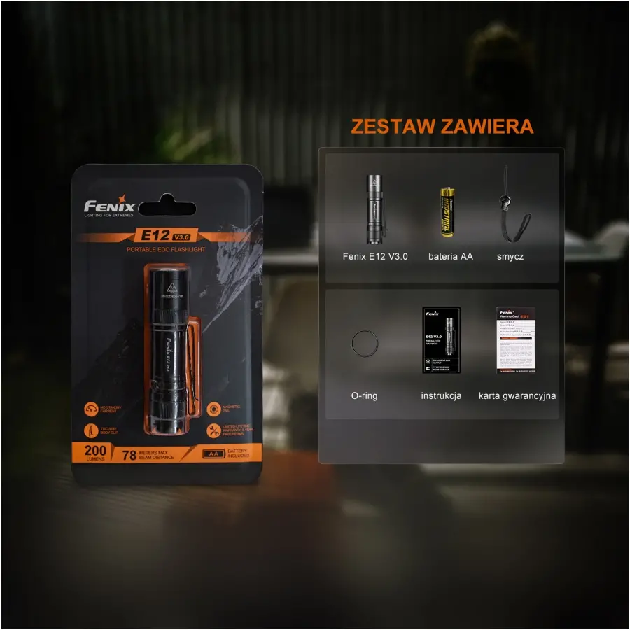 Latarka Fenix E12 V3.0