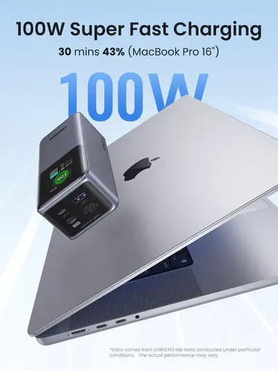 Powerbank UGREEN Nexode PB721 20000mAh 130W Szary