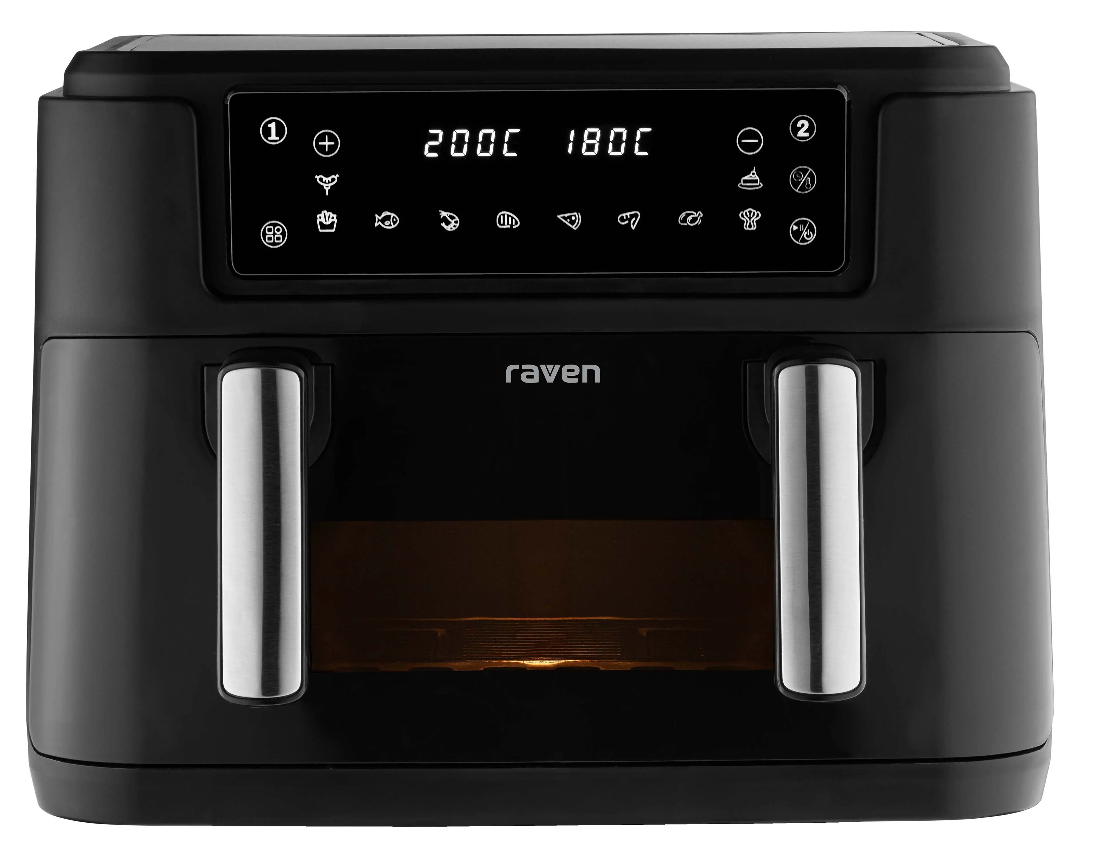 Frytkownica beztłuszczowa Raven EFN007 2400W 10l Jedna duża komora lub dwie regulowane