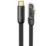 Kabel USAMS USB-C do Lightning PD 20W Fast Charging Iceflake Series 2m Czarny