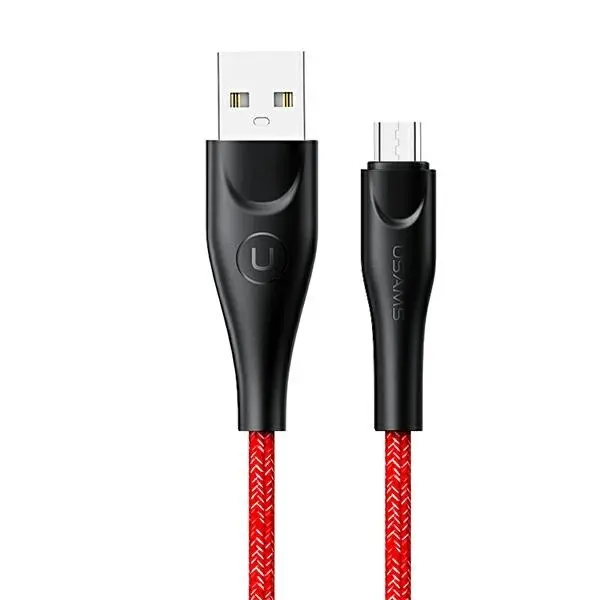 Kabel USAMS USB do microUSB 2A  Fast Charge 1m Czerwony