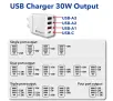 Ładowarka sieciowa Verbatim GaN 30W PD QC 3xUSB-A 1xUSB-C Biały