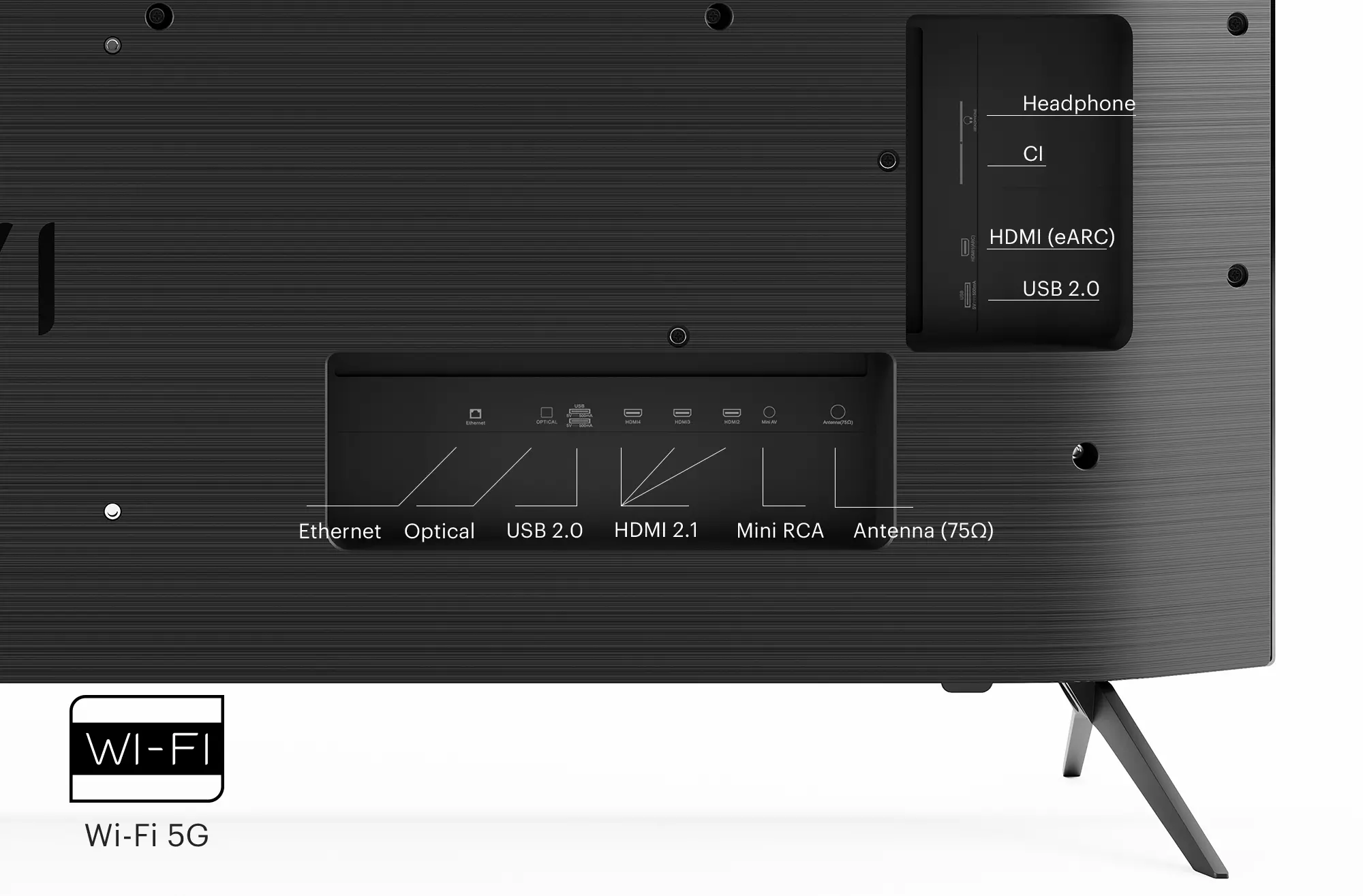 Telewizor KIVI 55U760QB 55" LED 4K Android TV DVB-T2