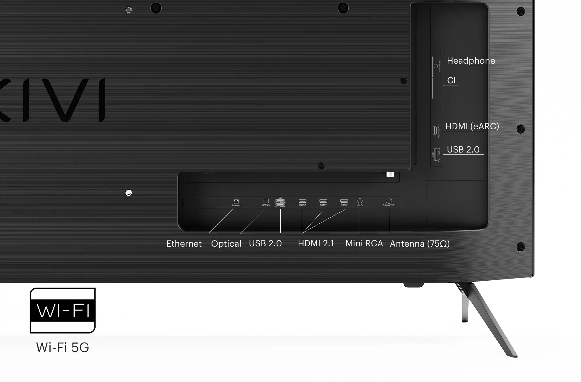Telewizor KIVI 50U760QB 50" LED 4K Android TV DVB-T2