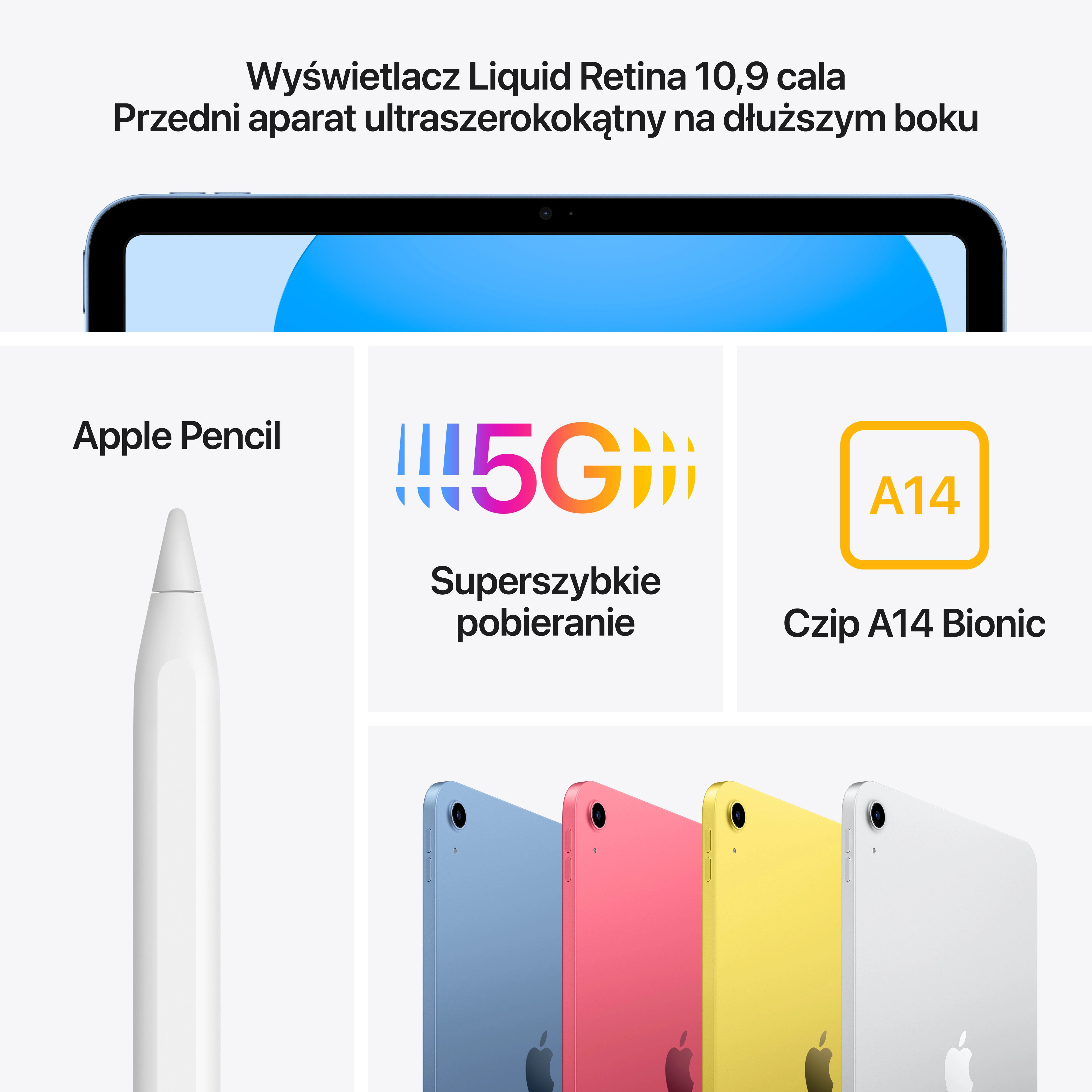 Apple iPad (10gen) V2 10,9" 256GB Wi-Fi Cellular 5G Różowy