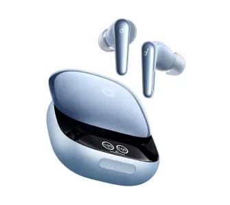 Słuchawki bezprzewodowe Soundcore Liberty 4 Pro Dokanałowe Bluetooth 5.3 Niebieski błyszczący