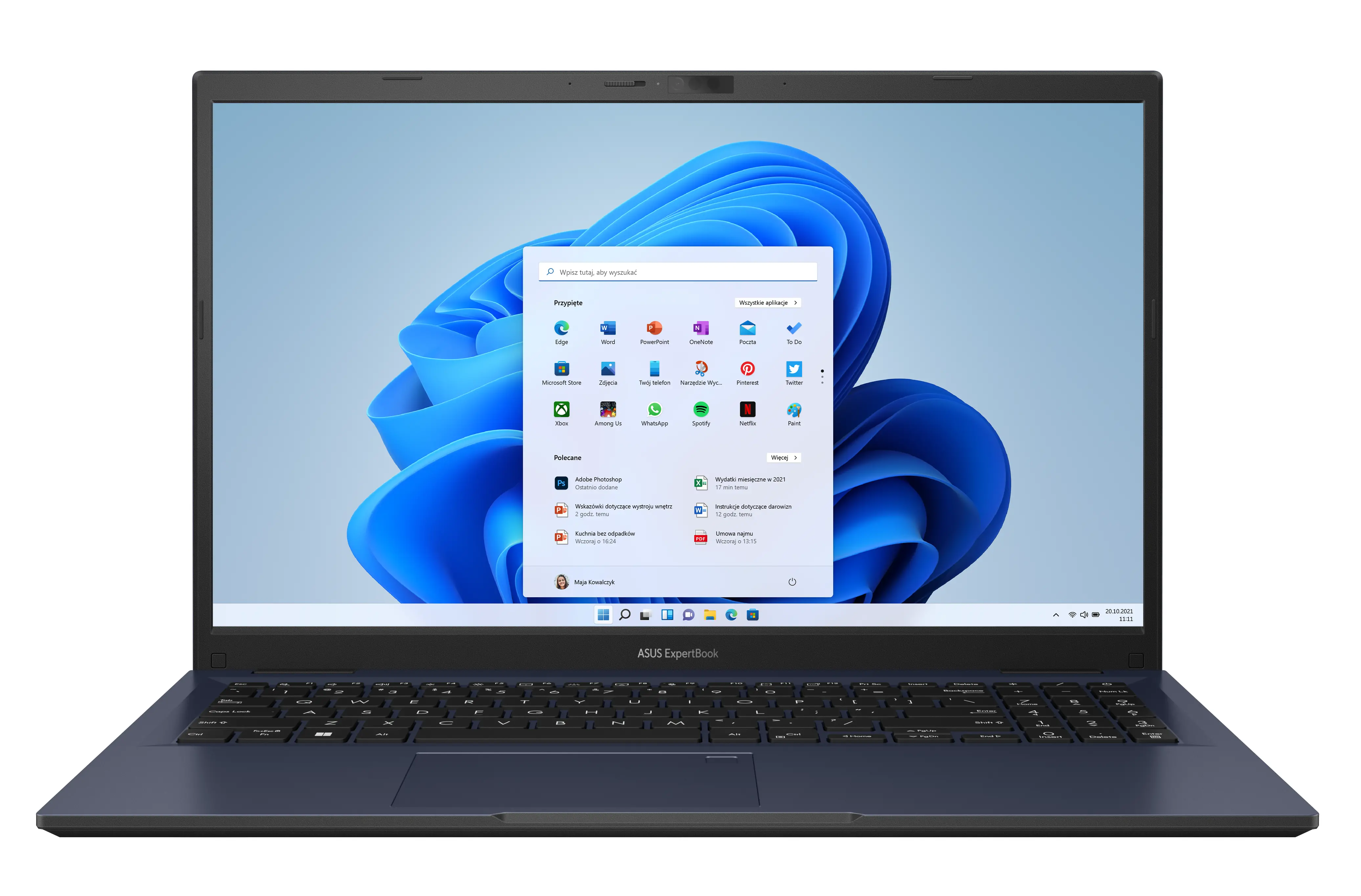 Laptop biznesowy ASUS ExpertBook B1 B1502CVA-BQ0110X 15,6" i5-1335U 8GB RAM 512GB Dysk SSD Win11 Pro Czarno-granatowy