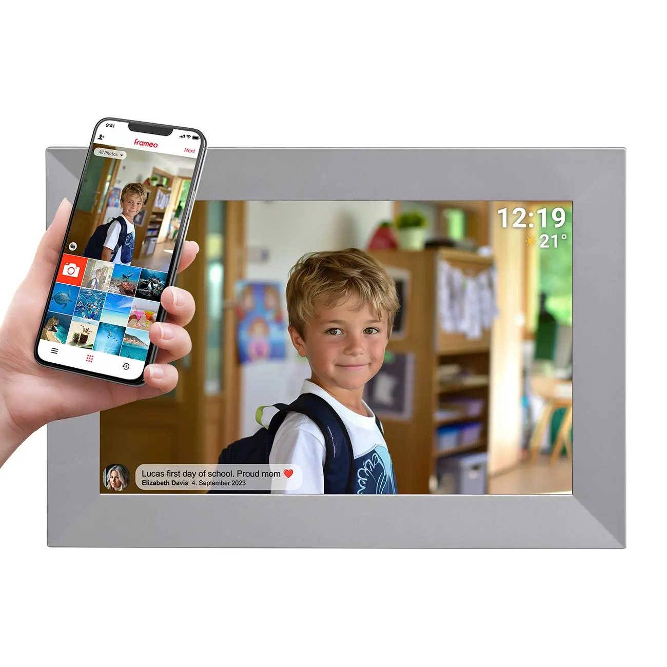 Cyfrowa ramka Denver Frameo 10,1" PFF-1026GR Szary