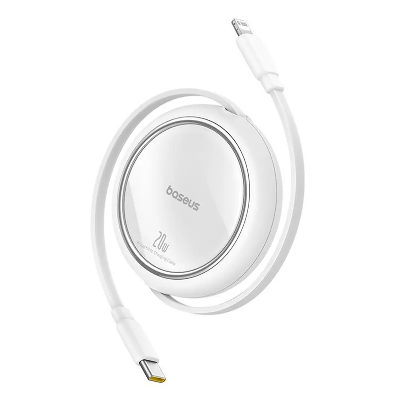 Kabel Baseus Free2Pull USB-C 20W 1m Biały