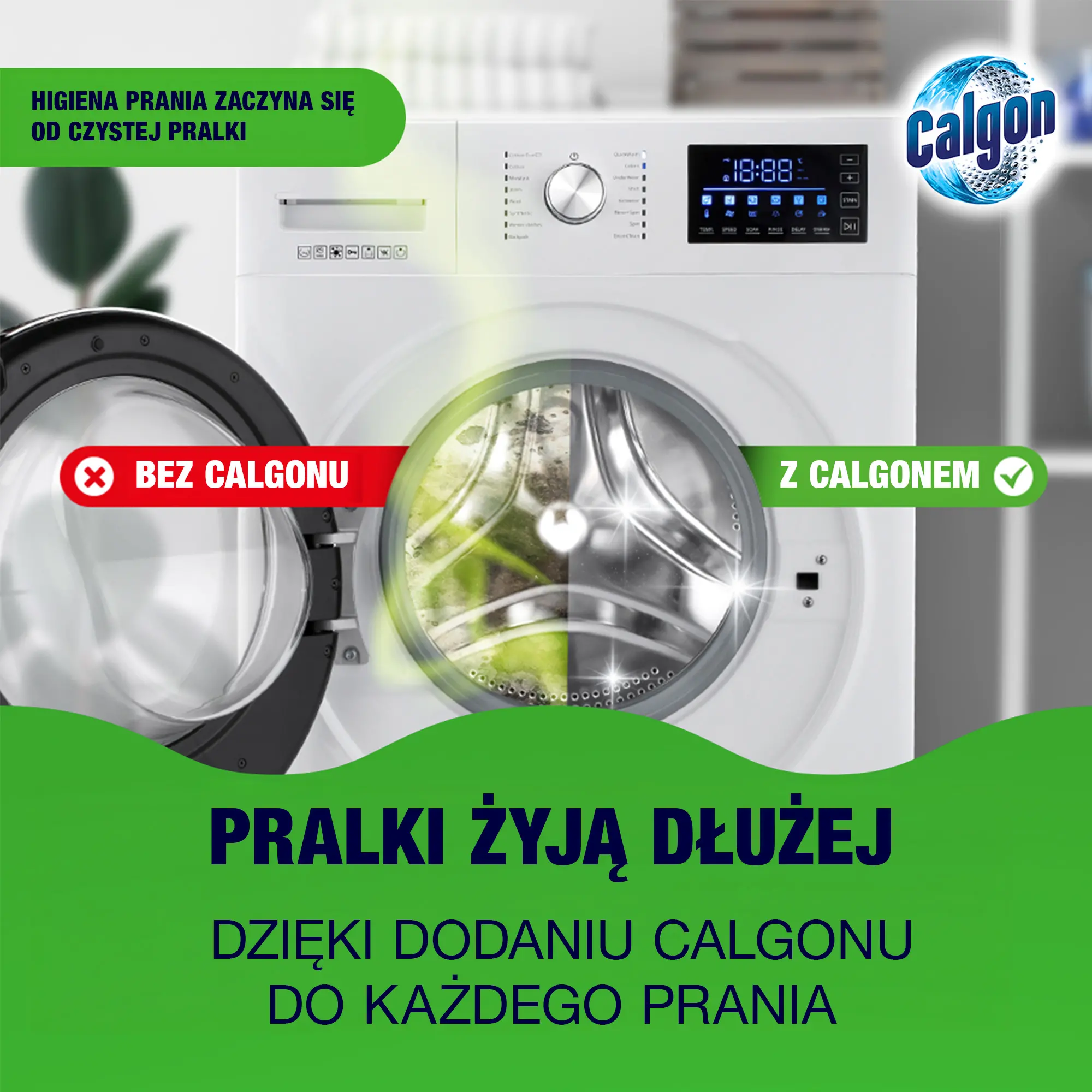 Proszek do zmiękczania wody Calgon Hygiene+ 1kg