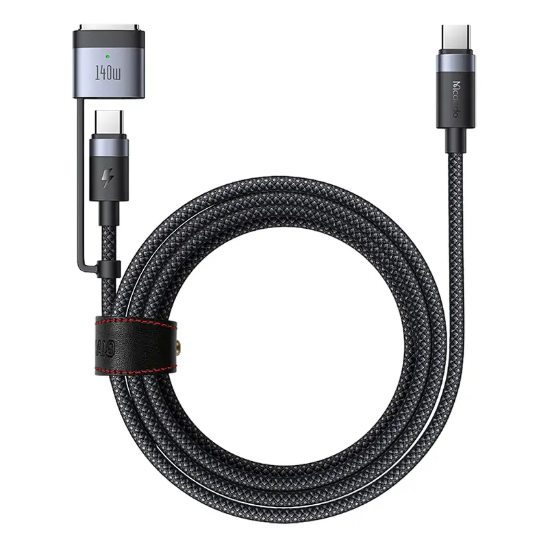 Kabel Mcdodo 2w1 USB-C do USB-C + Magsafe 3 CA-0140 2m Czarny