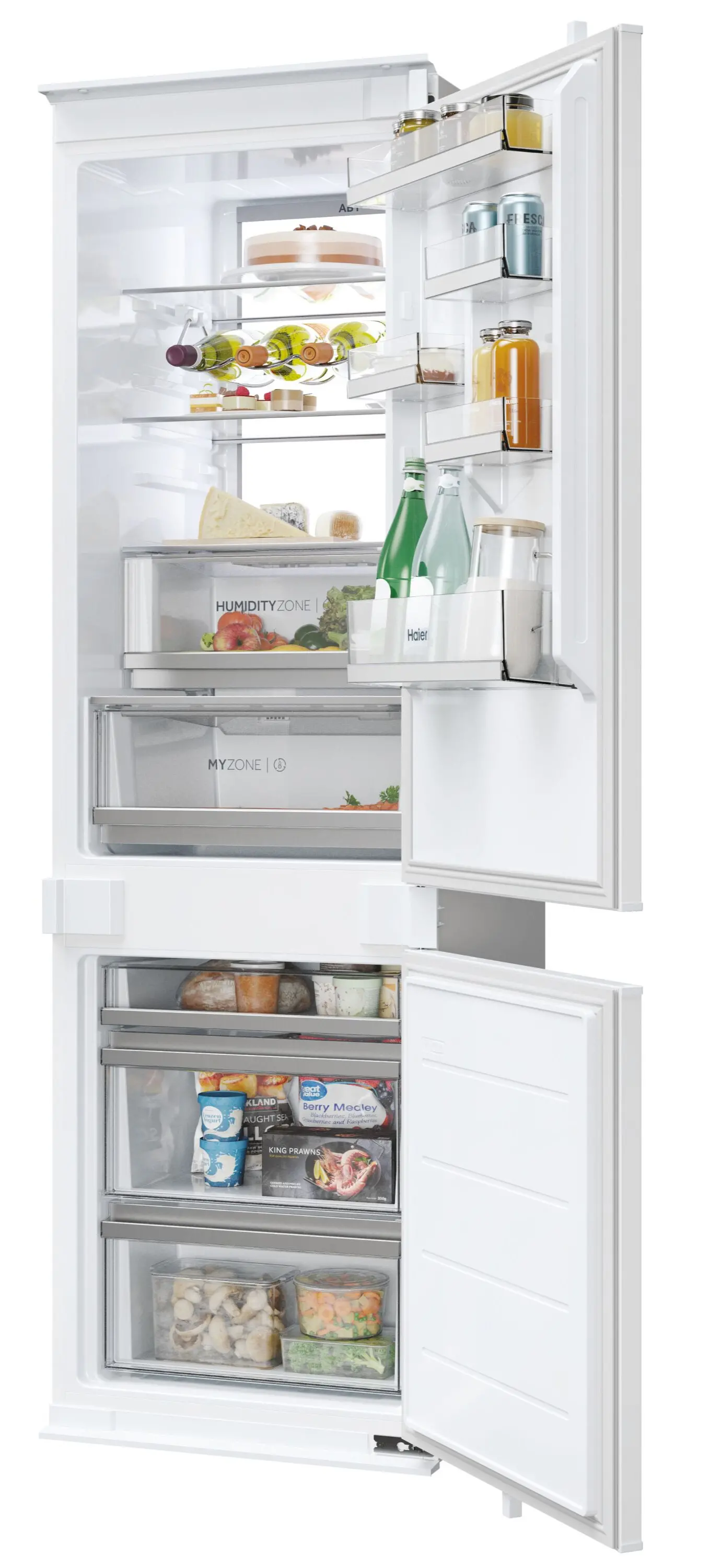 Lodówka Haier ID Series 6 HBW7518CF Pełny No Frost 177cm Szuflada z kontrolą wilgotności Zdalne sterowanie