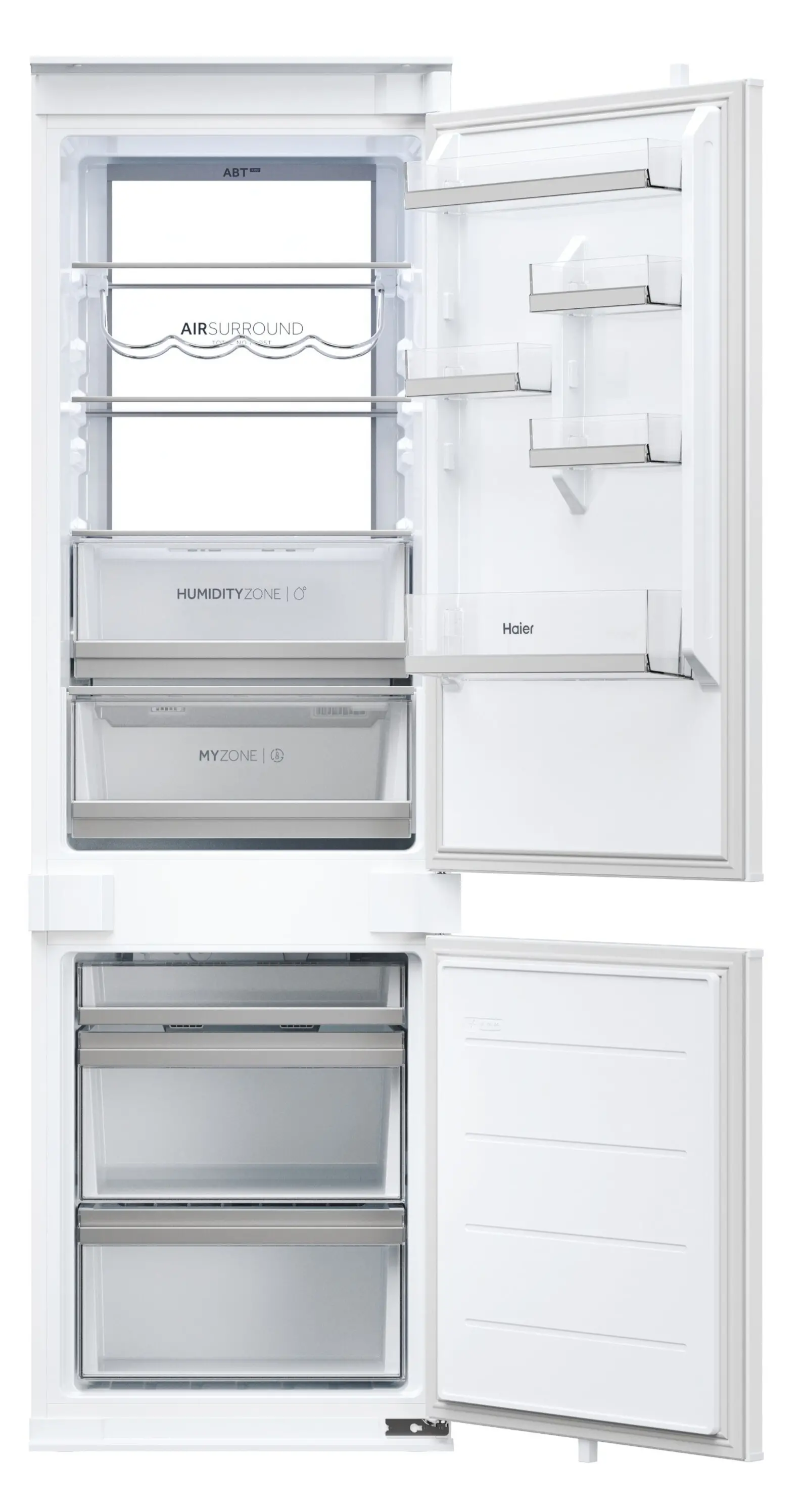Lodówka Haier ID Series 6 HBW7518CF Pełny No Frost 177cm Szuflada z kontrolą wilgotności Zdalne sterowanie