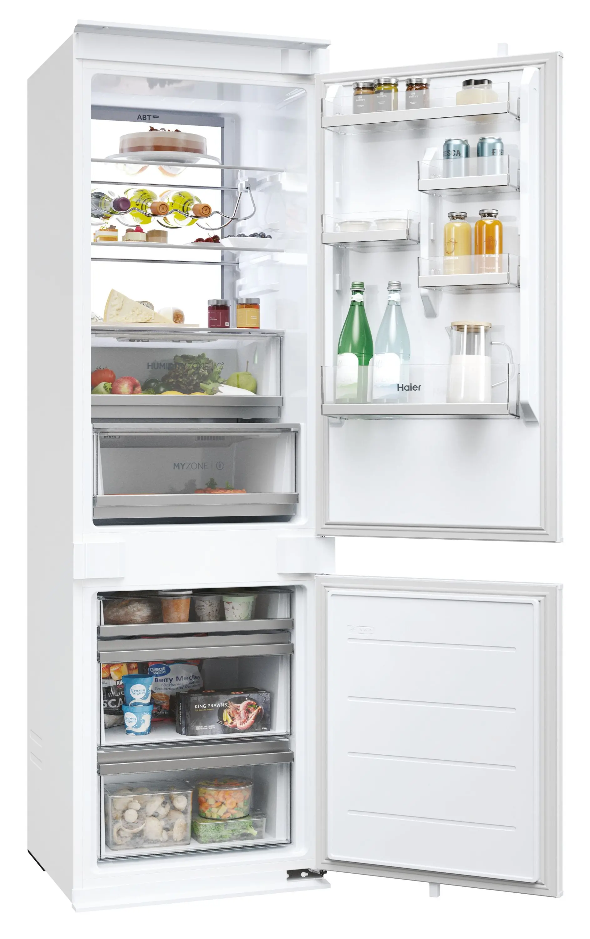 Lodówka Haier ID Series 6 HBW7518CF Pełny No Frost 177cm Szuflada z kontrolą wilgotności Zdalne sterowanie
