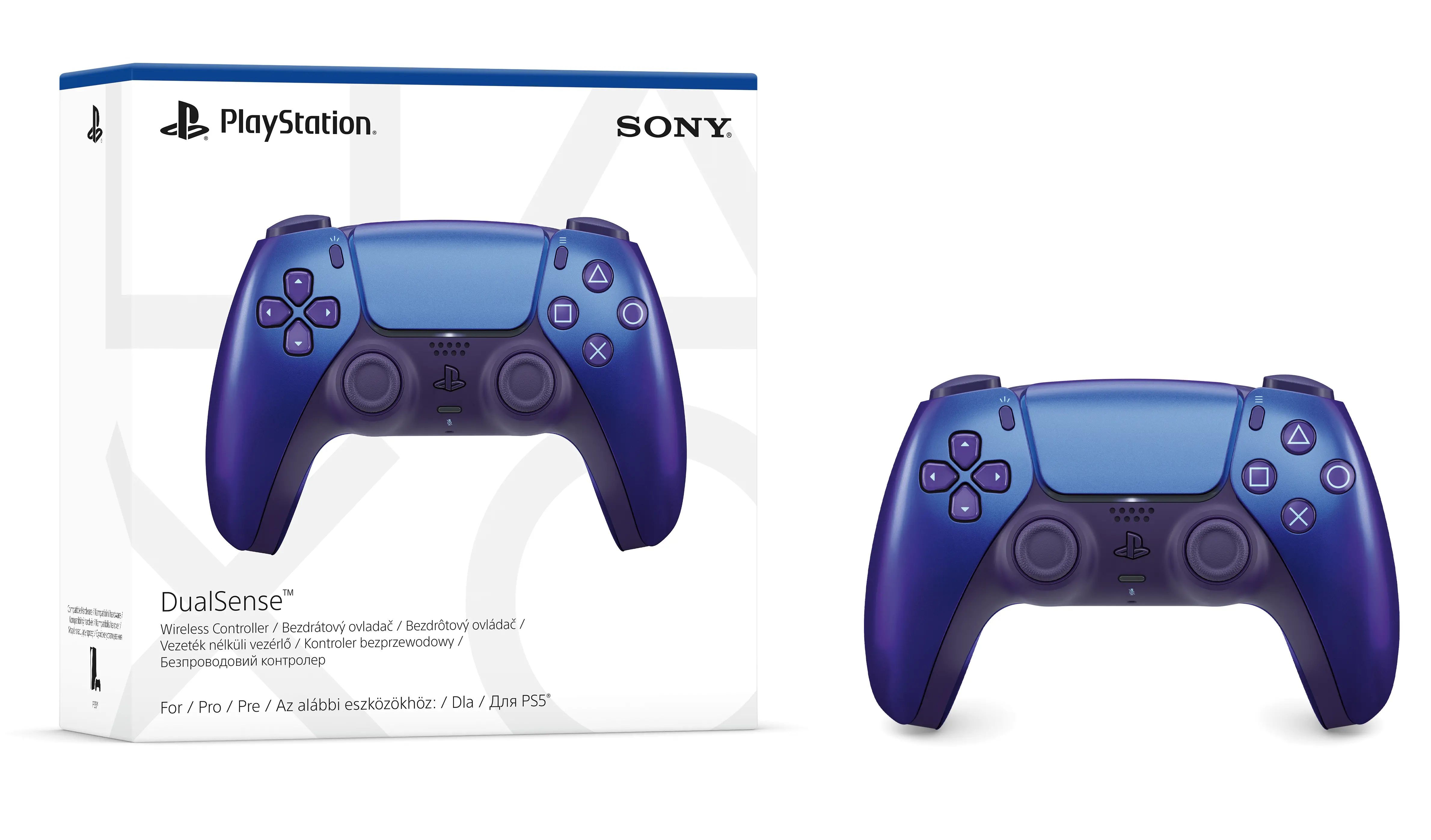 Konsola Sony PlayStation 5 Slim D Chassis (PS5) 1TB z napędem + Dodatkowy Pad Chroma Indigo