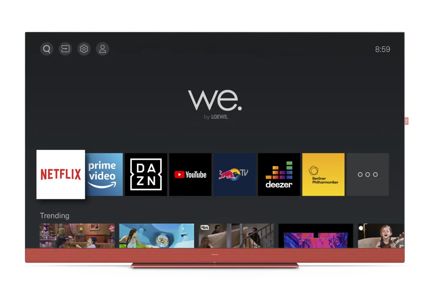 Telewizor We. be LOEWE We. SEE 50 Coral Red 50" LED 4K Smart TV Dolby Vision Dolby Atmos HDMI 2.1 DVB-T2