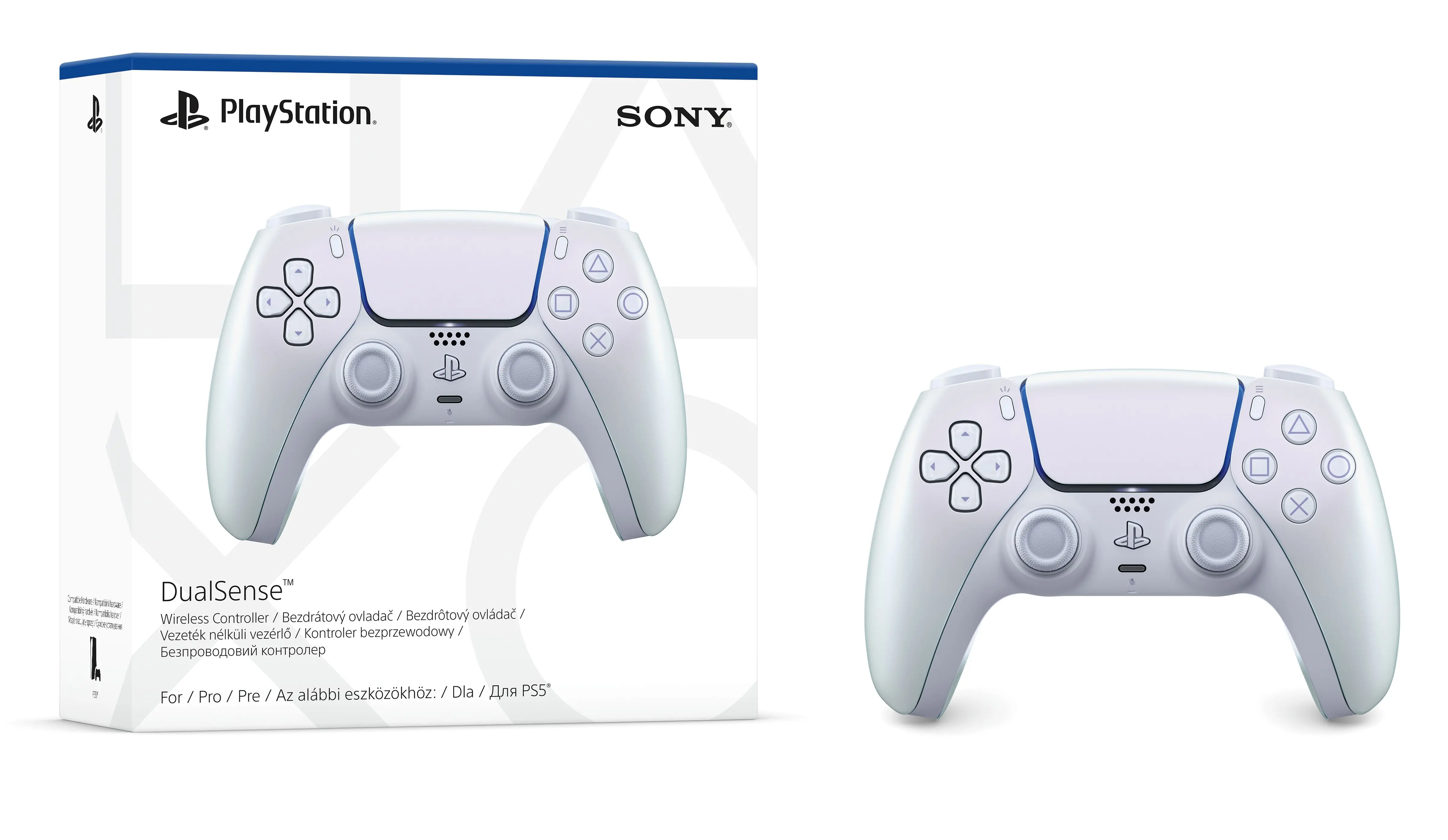 Konsola Sony PlayStation 5 Slim D Chassis (PS5) 1TB z napędem + Dodatkowy Pad Chroma Pearl