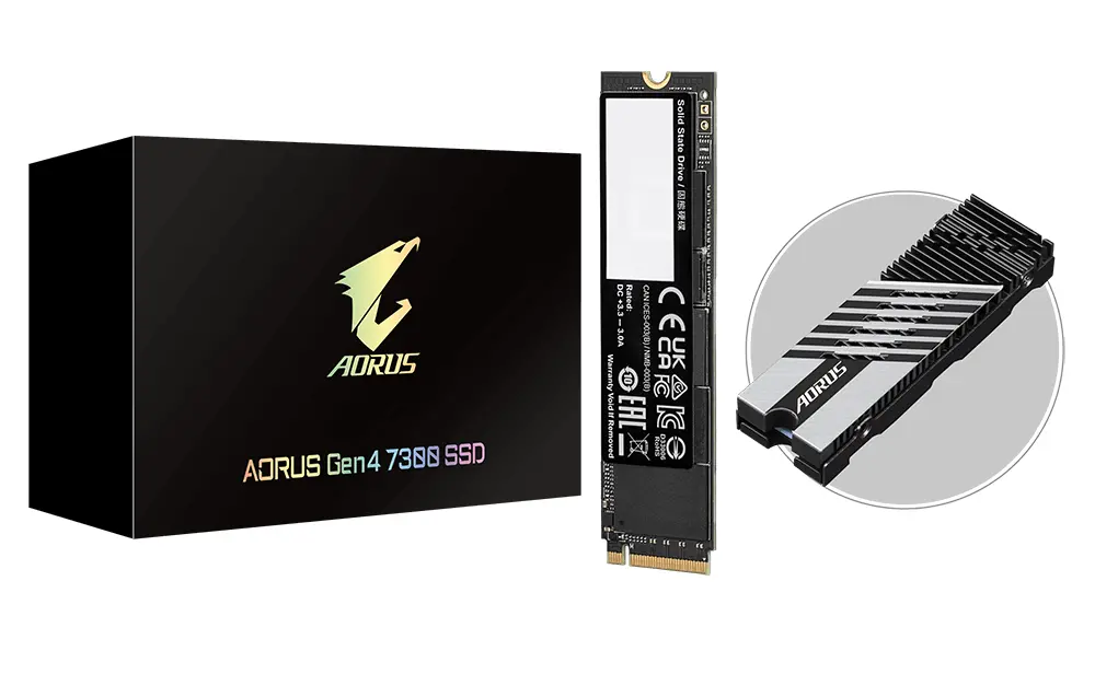 Dysk Gigabyte AORUS Gen4 7300 1TB PCIe 4.0x4 NVMe Radiator