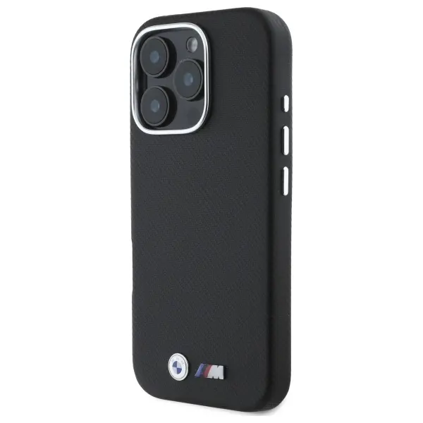 Etui BMW M Edition Kevlar wrapped metal do iPhone 16 Pro Czarny