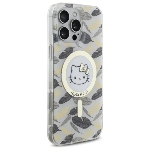 Etui Hello Kitty IML Golden Leaves MagSafe do iPhone 16 Pro Max