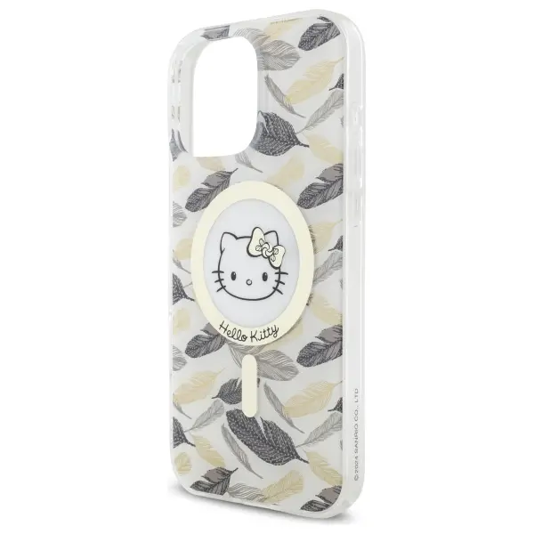 Etui Hello Kitty IML Golden Leaves MagSafe do iPhone 16 Pro Max