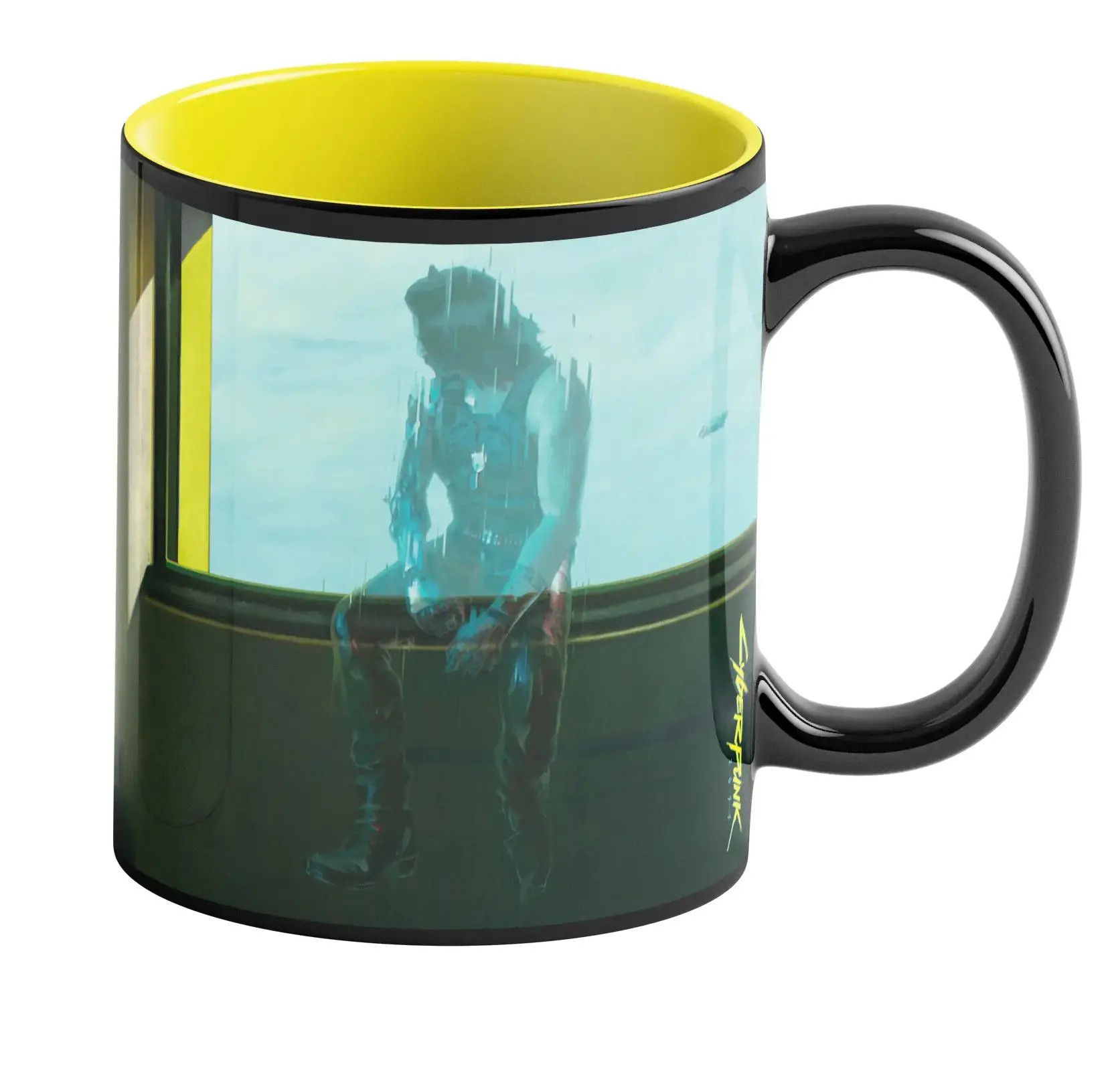 Kubek Good Loot Game Art Chronicles Cyberpunk 2077 V & Edward Hopper