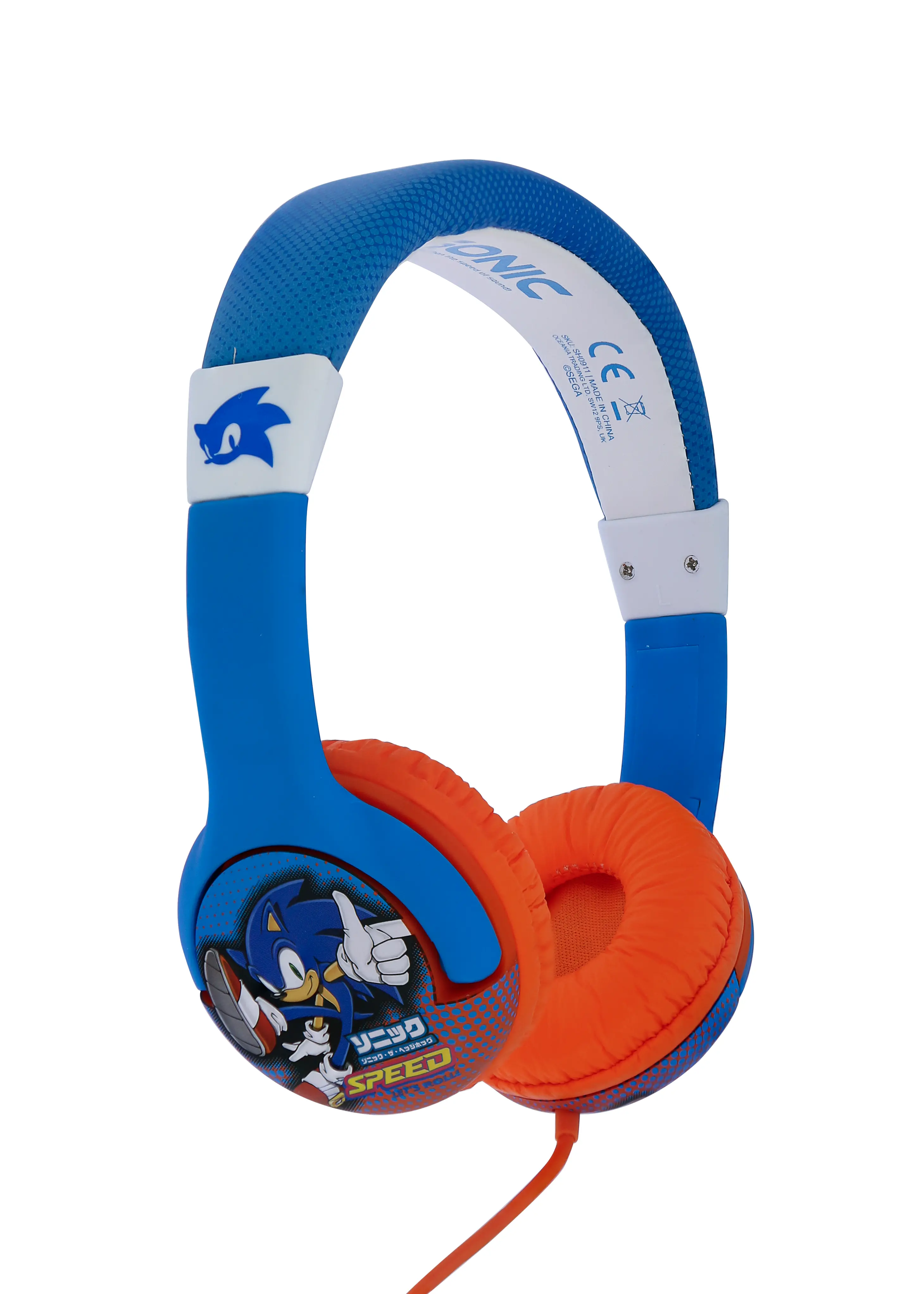 Słuchawki przewodowe OTL Technologies Sonic the Hedgehog Dla dzieci Nauszne Niebieski