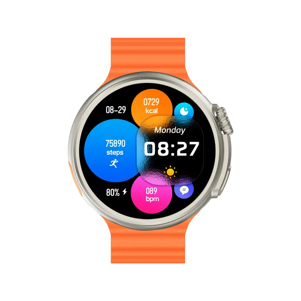 Smartwatch Yaxo OXNARD Lumen 51mm GPS Pomarańczowy