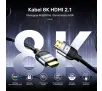 Kabel HDMI Unitek C11086GY01-3M HDMI 2.1 8K 60Hz 3m Czarny