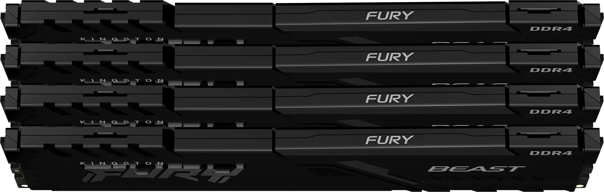 Pamięć RAM Kingston FURY Beast DDR4 128GB (4 x 32GB) 3200 CL16 Czarny