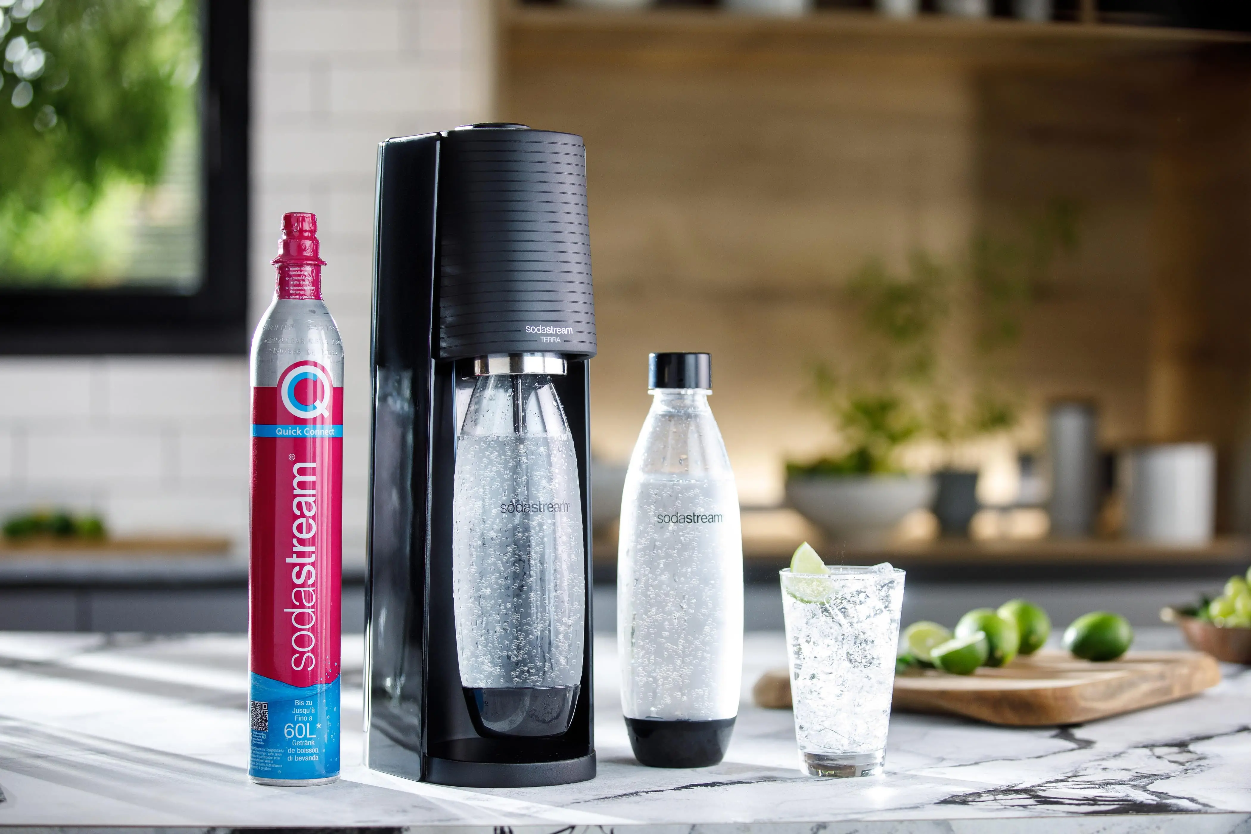 Saturator Sodastream Terra + 2 butelki + syrop Pepsi Zero Cukru