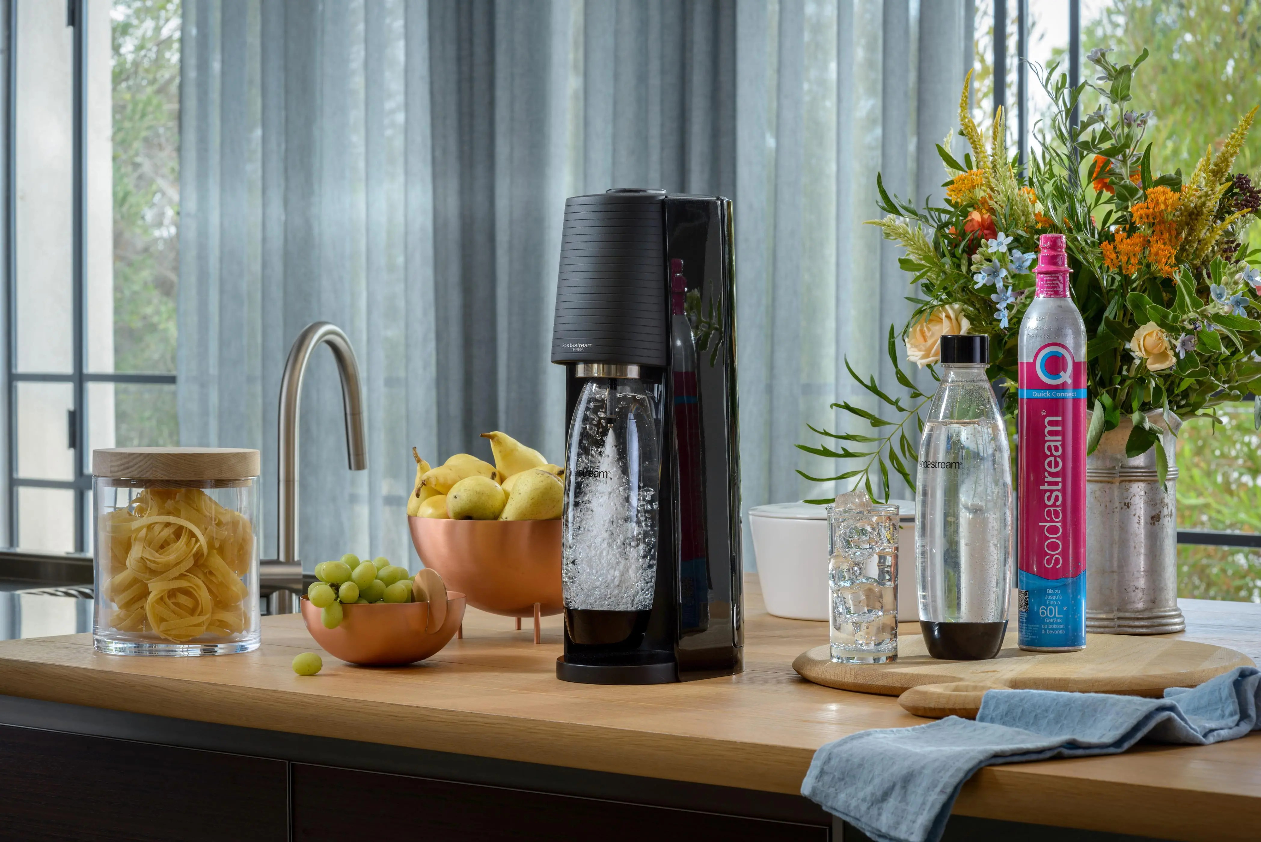 Saturator Sodastream Terra + 2 butelki + syrop Pepsi Zero Cukru